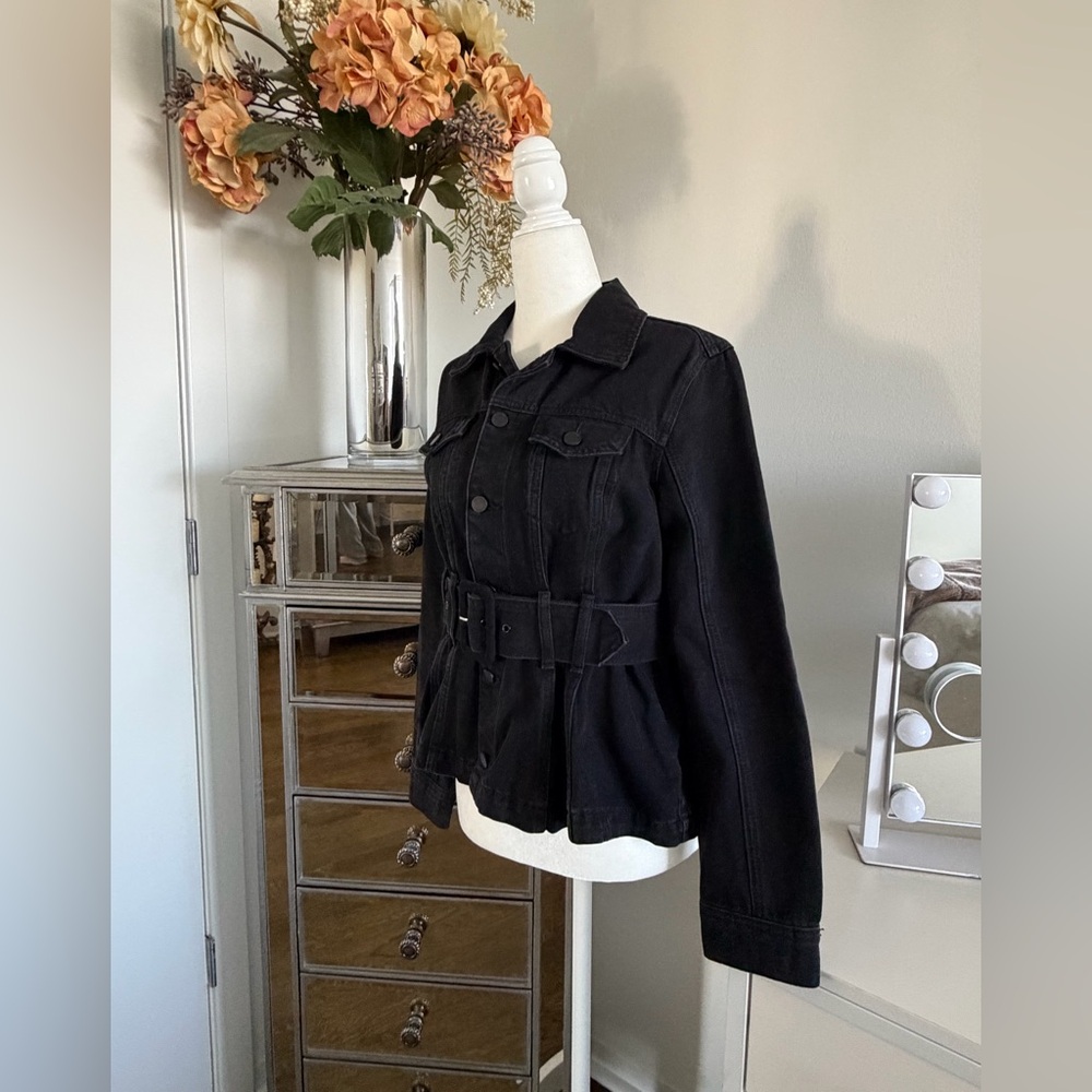 Blank NYC Black Denim Jacket